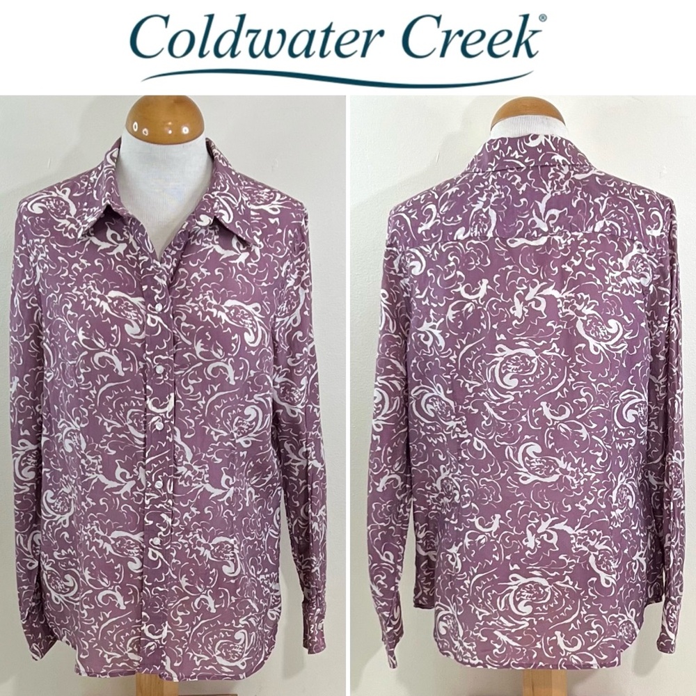 Coldwater Creek Women’s Shaped Long Sleeve Blouse